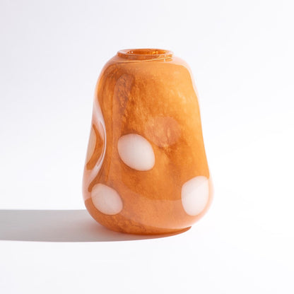 Spots Vase Large GLASSWARE Ben David by KAS Peach Large 21x21x30cm